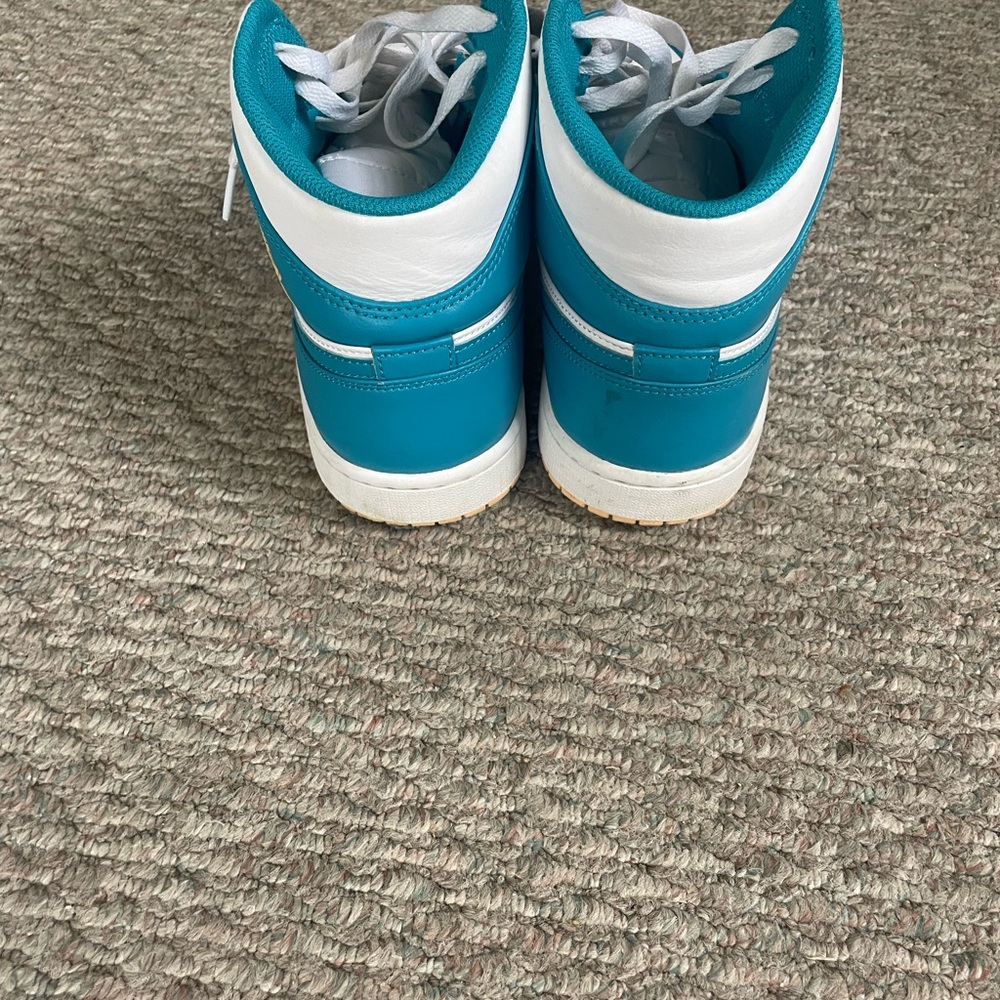 Jordan Sneakers Teal and White